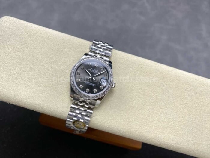 ARF Factory Counterweight Rolex Datejust 278384RBR-0010 31mm Diamond Bezel Grey Dial - Image 5