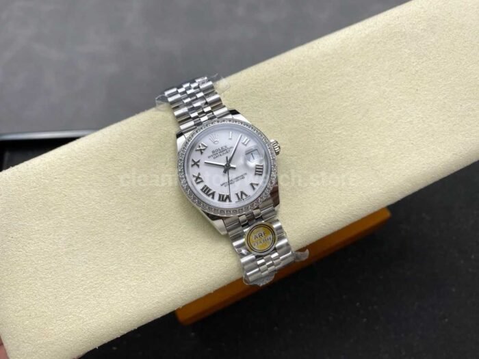 ARF Factory Counterweight Rolex Datejust 278384RBR-0014 31mm Diamond White Gold Bezel Roman Numerals White Dial - Image 4