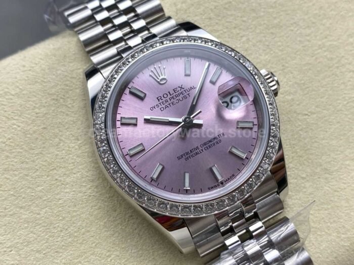 ARF Factory Counterweight Rolex Datejust 278384RBR-0018 31mm Diamond Bezel Pink Dial - Image 2