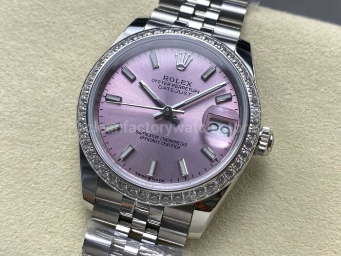 ARF Factory Counterweight Rolex Datejust 278384RBR-0018 31mm Diamond Bezel Pink Dial - Image 3