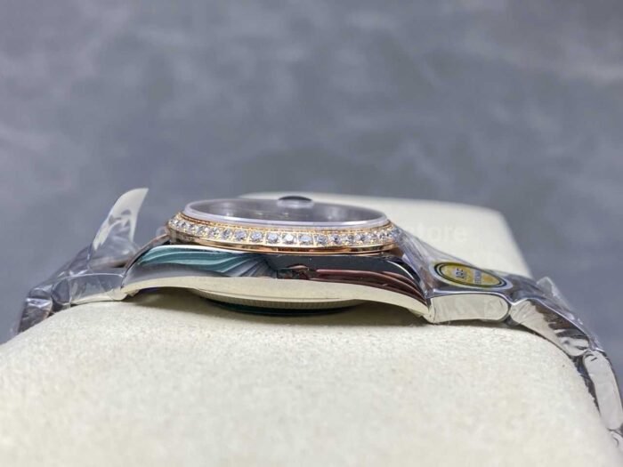 ARF Factory Counterweight Rolex Datejust Oyster 278381RBR-0003 31mm Rose Gold Diamond Bezel Roman Numerals White Dial - Image 6