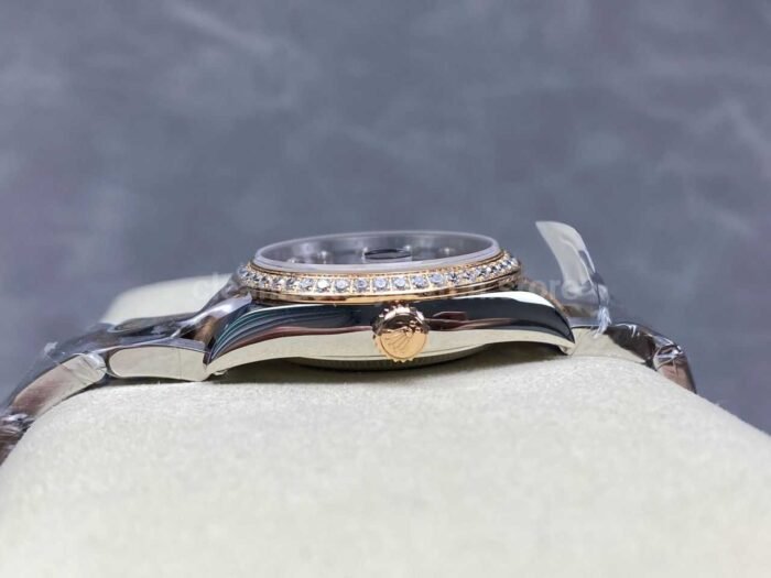 ARF Factory Counterweight Rolex Datejust Oyster 278381RBR-0029 31mm Rose Gold Diamond Bezel Roman VI Grey  Dial - Image 7
