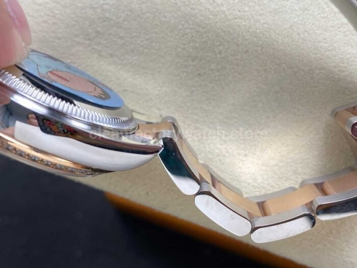 ARF Factory Counterweight Rolex Datejust Oyster 278381RBR 31mm Rose Gold Diamond Bezel Purple Dial - Image 11