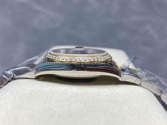 ARF Factory Counterweight Rolex Datejust Oyster 278383RBR-0013 31mm Yellow Gold Diamond Bezel Champagne Dial - Image 6