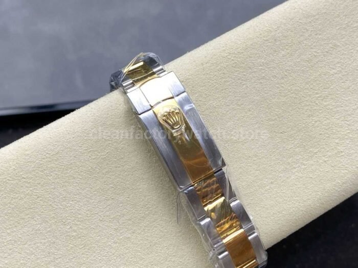 ARF Factory Counterweight Rolex Datejust Oyster 278383RBR-0017 31mm Yellow Gold Diamond Bezel Roman VI Grey Dial - Image 9