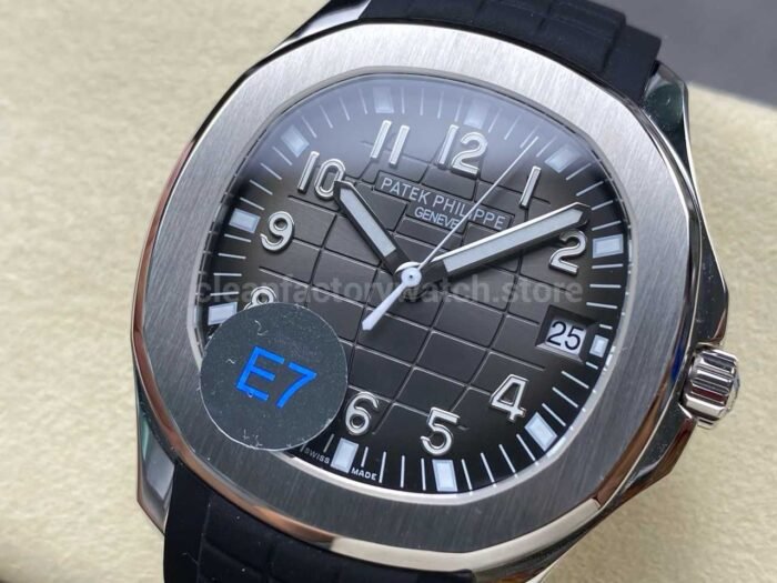 E7 Factory Patek Philippe Aquanaut 40mm 5167A-001 Black Rubber Strap Black Dial - Image 2