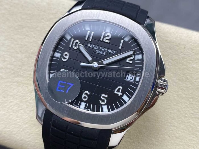 E7 Factory Patek Philippe Aquanaut 40mm 5167A-001 Rubber Strap Black Dial - Image 3