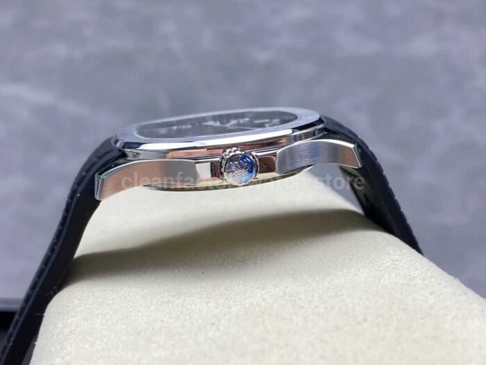 E7 Factory Patek Philippe Aquanaut 40mm 5167A-001 Black Rubber Strap Black Dial - Image 6
