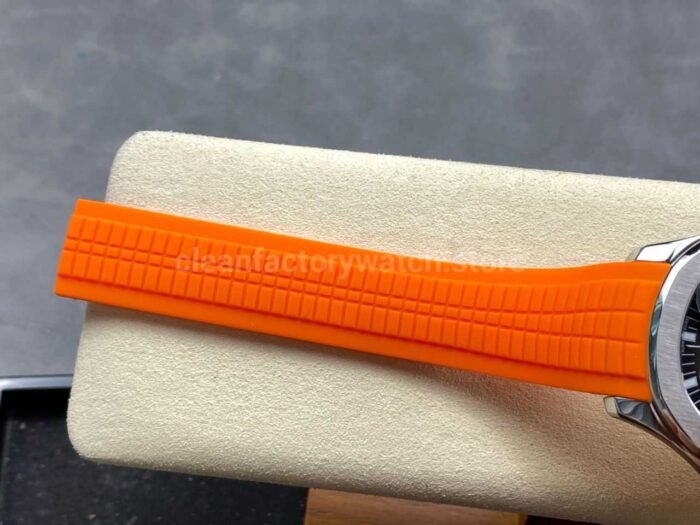 E7 Factory Patek Philippe Aquanaut 40mm 5167A-001 Orange Rubber Strap Black Dial - Image 10