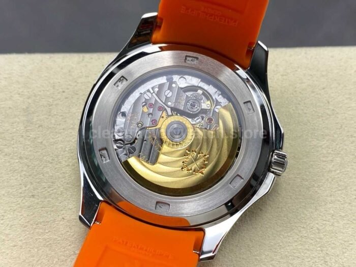 E7 Factory Patek Philippe Aquanaut 40mm 5167A-001 Orange Rubber Strap Black Dial - Image 8
