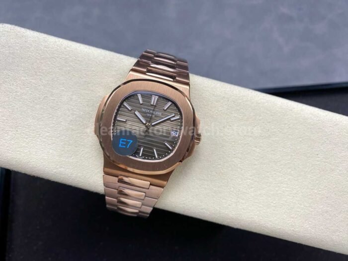 E7 Factory Patek Philippe Nautilus 5711/1R-001 40mm Full Rose Gold Brown Dial - Image 5