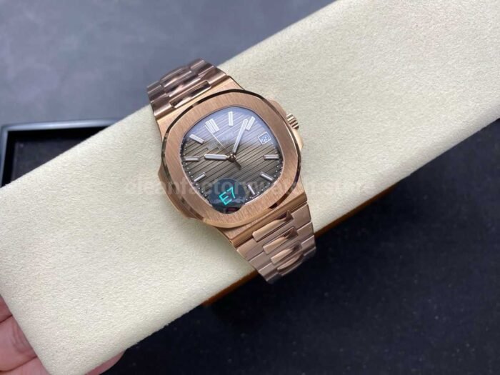E7 Factory Patek Philippe Nautilus 5711/1R-001 40mm Full Rose Gold Brown Dial - Image 4
