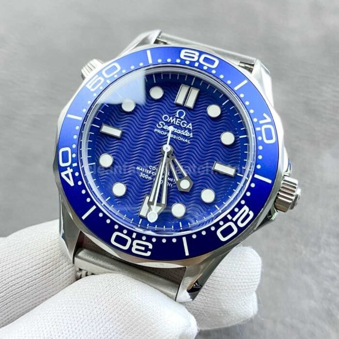 ER Factory Omega Seamaster Diver 300M 210.30.42.20.03.002 42mm Full Steel Strap Blue Dial - Image 3