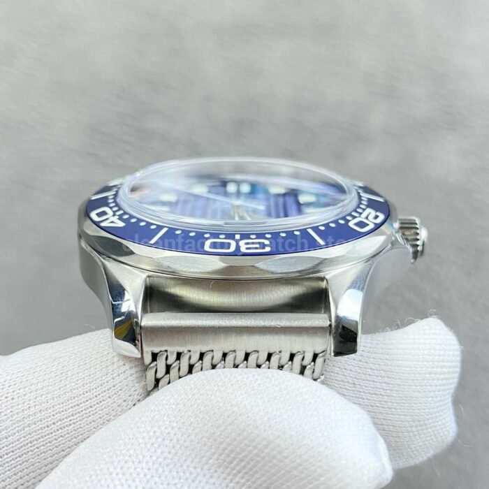 ER Factory Omega Seamaster Diver 300M 210.30.42.20.03.002 42mm Full Steel Strap Blue Dial - Image 5