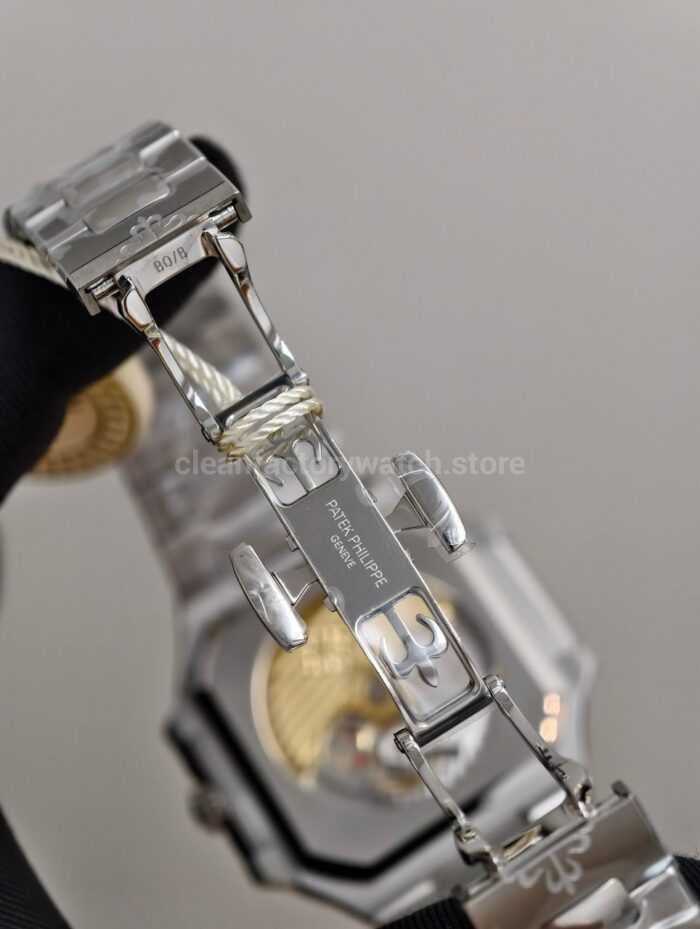 PPF Factory Patek Philippe Cubitus 58211A 001 45mm Full Steel Green Dial 1 Super Clone Watch,Clean Factory Watch
