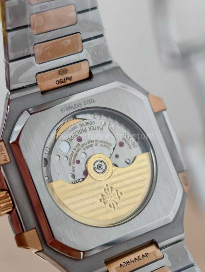 PPF Factory Patek Philippe Cubitus 58211AR 001 45mm Half Rose Gold Blue Dial 6 Super Clone Watch,Clean Factory Watch
