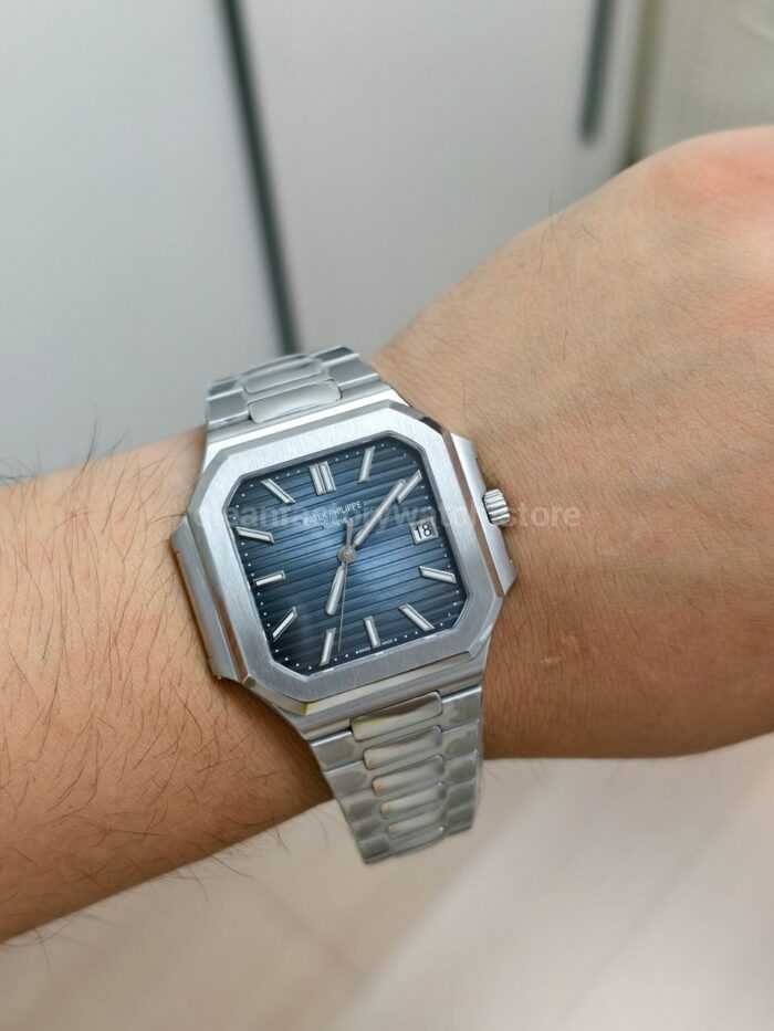PPF Factory Patek Philippe Cubitus 71281G 001 45mm Full White Gold Blue Gray Dial 1 Super Clone Watch,Clean Factory Watch