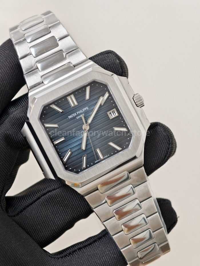 PPF Factory Patek Philippe Cubitus 71281G 001 45mm Full White Gold Blue Gray Dial 9 Super Clone Watch,Clean Factory Watch