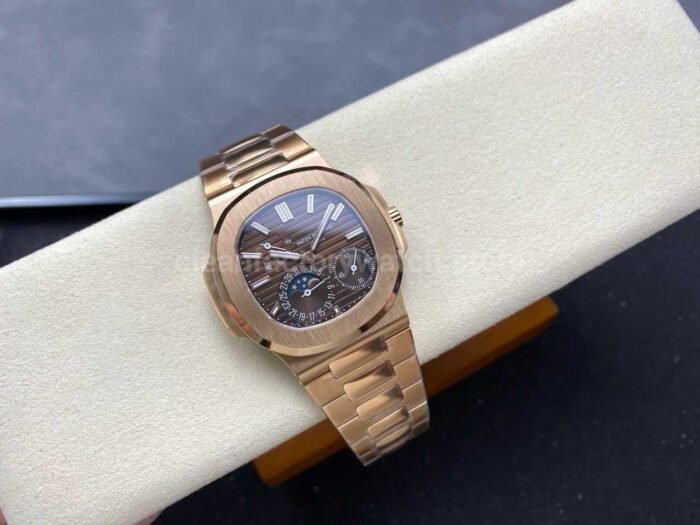 PPF Factory Patek Philippe Nautilus 5712-1R Rose Gold Brown Dial - Image 4