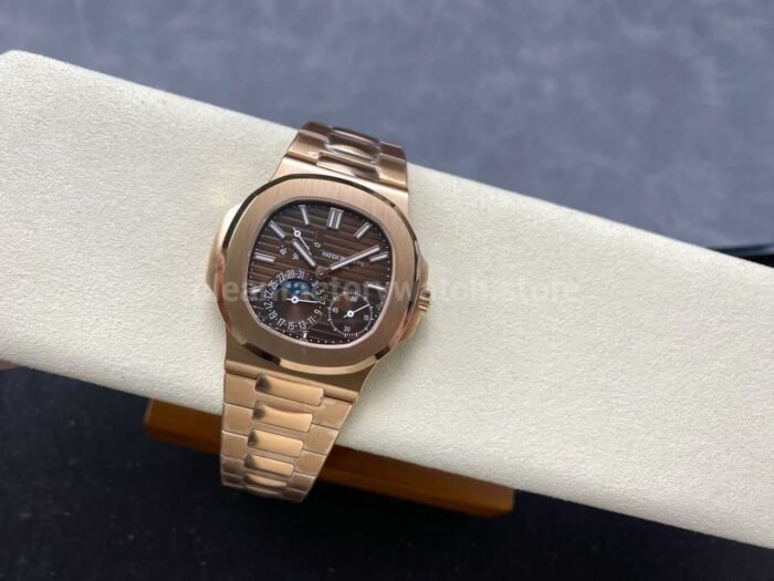 PPF Factory Patek Philippe Nautilus 5712-1R Rose Gold Brown Dial - Image 5