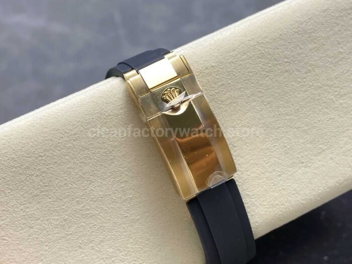 QF Factory CounterWeight Rolex Daytona 116518LN-0076 Yellow Gold Oysterflex Meteorite Dial - Image 8