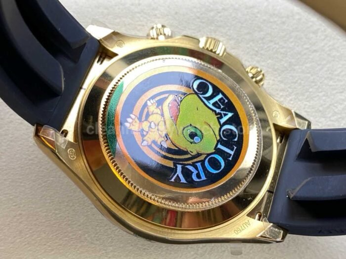 QF Factory CounterWeight Rolex Daytona 116518LN-0076 Yellow Gold Oysterflex Meteorite Dial - Image 7