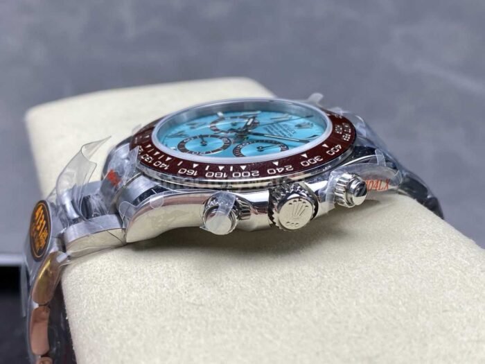 QF Factory CounterWeight Rolex Daytona 126506-0004 Platinum Arabic Numerals Ice Blue Dial - Image 7