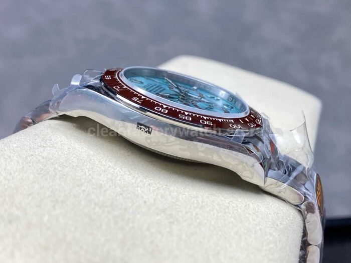 QF Factory CounterWeight Rolex Daytona 126506-0004 Platinum Arabic Numerals Ice Blue Dial - Image 6