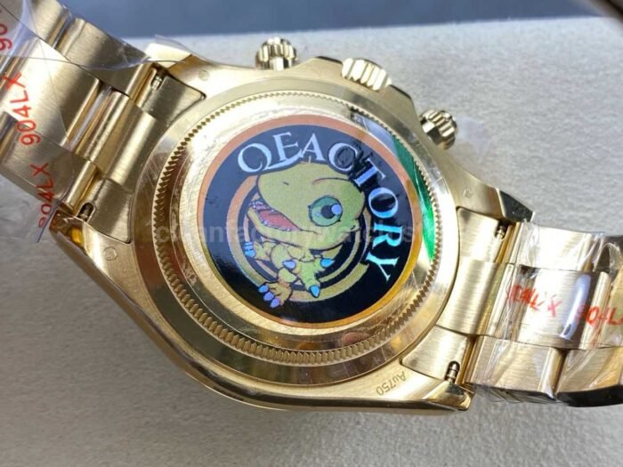 QF Factory CounterWeight Rolex Daytona 126508-0008 Yellow Gold Green Dial - Image 7