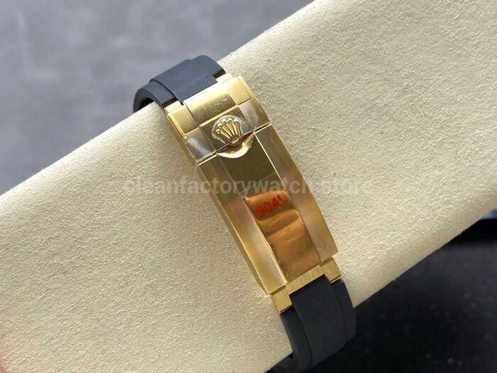 QF Factory CounterWeight Rolex Daytona 126518LN-0004 Yellow Gold Oysterflex Black Dial - Image 5