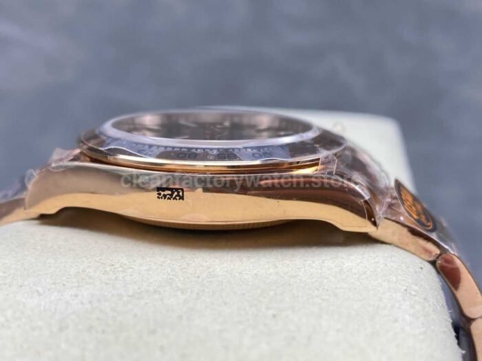 QF Factory Counterweight Rolex Daytona 126505-0005 Rose Gold Chocolate Brown Dial - Image 5