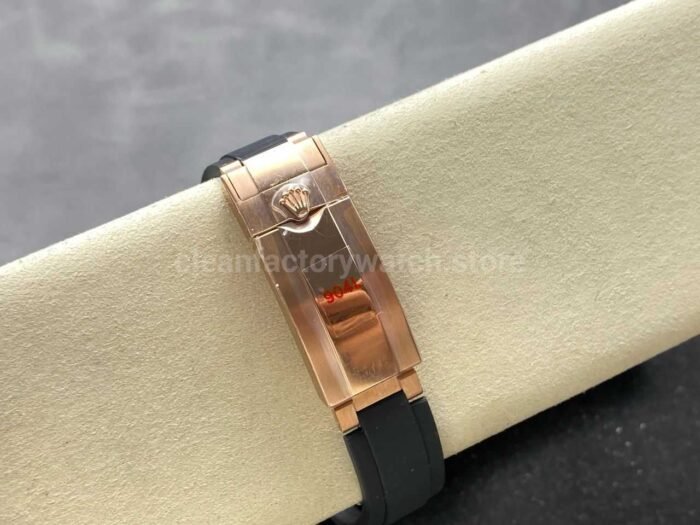 QF Factory Counterweight Rolex Daytona 126515LN-0002 Rose Gold Oysterflex Black Dial - Image 8