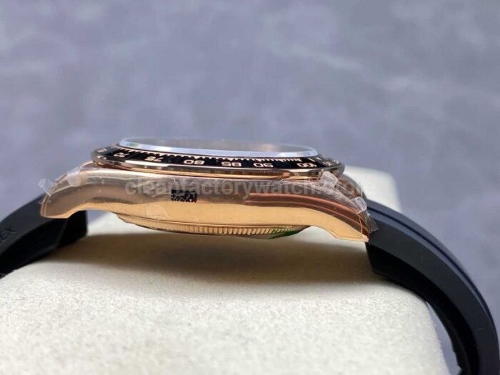 QF Factory Counterweight Rolex Daytona 126515LN-0002 Rose Gold Oysterflex Black Dial - Image 5