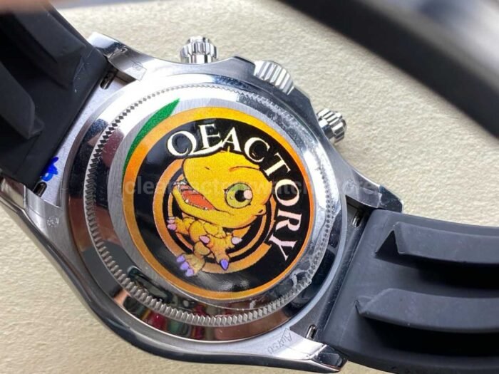 QF Factory Counterweight Rolex Daytona 126519LN-0004 White Gold Oysterflex Diamond Black Dial - Image 7