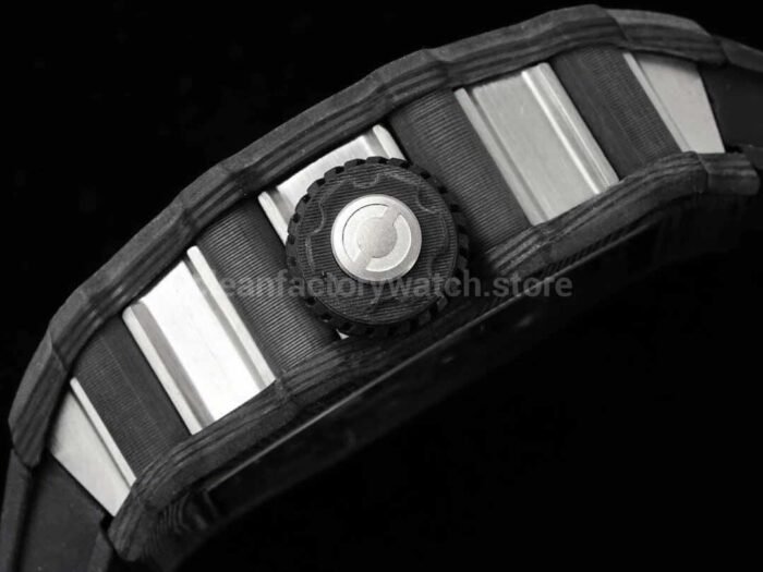 RM Factory Richard Mille RM21-01 43mm Titanium Carbon Fiber Black Rubber Strap Arabic numerals Skeletonized White Dial - Image 8
