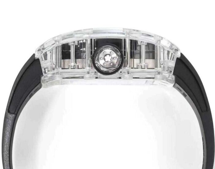 RM Factory Richard Mille RM38-02 43mm Crystal Black Rubber Strap Skeletonized Black Dial - Image 7