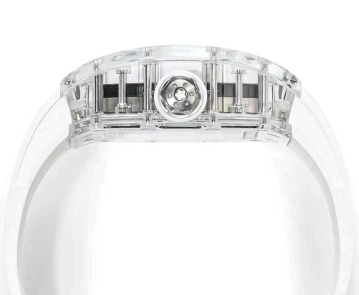 RM Factory Richard Mille RM38-02 43mm Crystal White Rubber Strap Skeletonized White Dial - Image 7