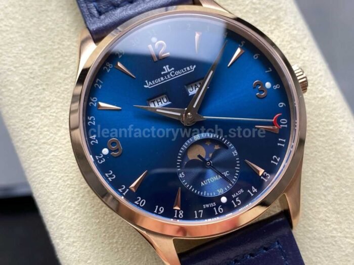 TW Factory Jaeger-LeCoultre Master Calendar Q1552520 39mm Rose Gold Blue Dial - Image 2
