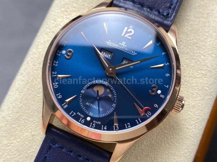 TW Factory Jaeger-LeCoultre Master Calendar Q1552520 39mm Rose Gold Blue Dial - Image 3