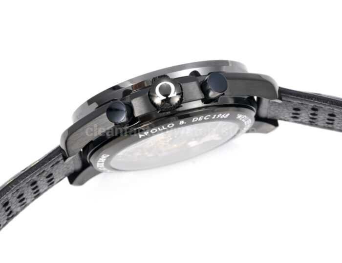 TW Factory Omega Speedmaster Dark Side Of The Moon Apollo 8 311.92.44.30.01.001 44.25mm Ceramic Leather Strap Black Dial - Image 6