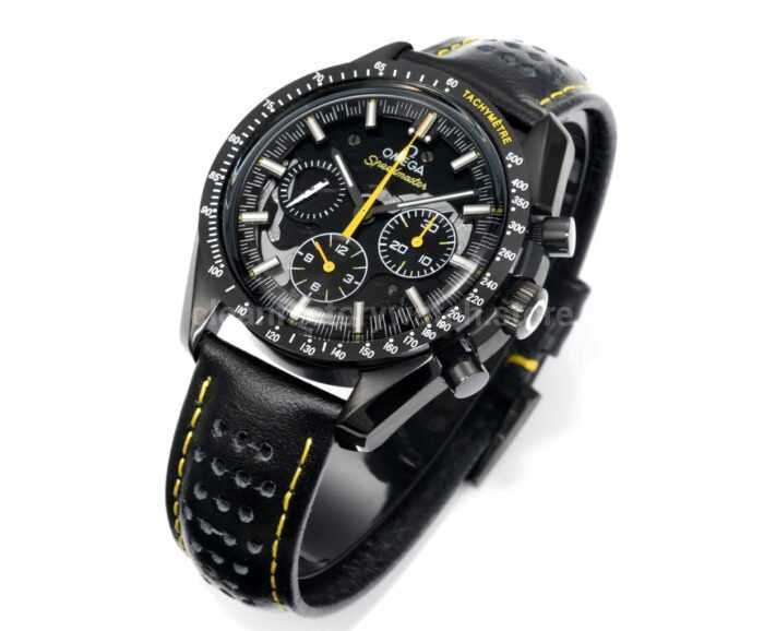TW Factory Omega Speedmaster Dark Side Of The Moon Apollo 8 311.92.44.30.01.001 44.25mm Ceramic Leather Strap Black Dial - Image 5