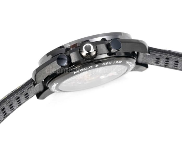 TW Factory Omega Speedmaster Dark Side Of The Moon Apollo 8 311.92.44.30.01.001 44.25mm Ceramic Leather Strap Black Dial - Image 7