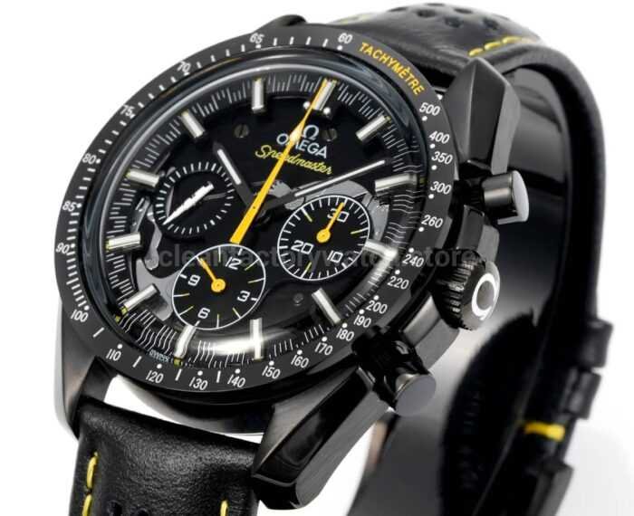 TW Factory Omega Speedmaster Dark Side Of The Moon Apollo 8 311.92.44.30.01.001 44.25mm Ceramic Leather Strap Black Dial - Image 3