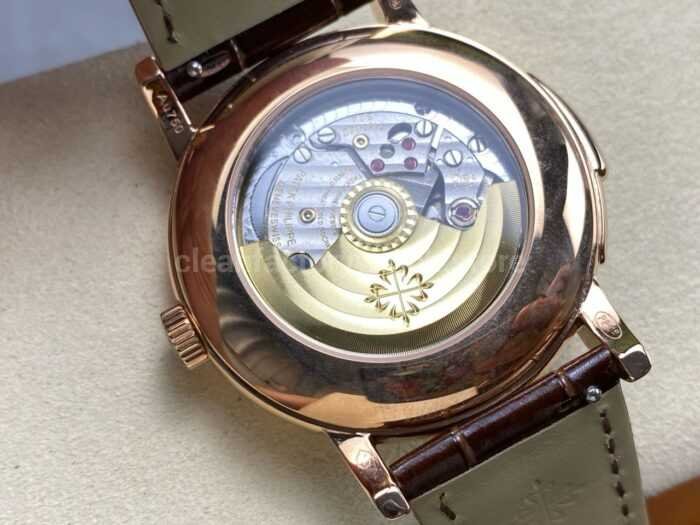 TW Factory Patek Philippe Calatrava 5022R 010 40mm Rose Gold Calfskin Strap Arabic Numerals White Dial 1 1 Super Clone Watch,Clean Factory Watch