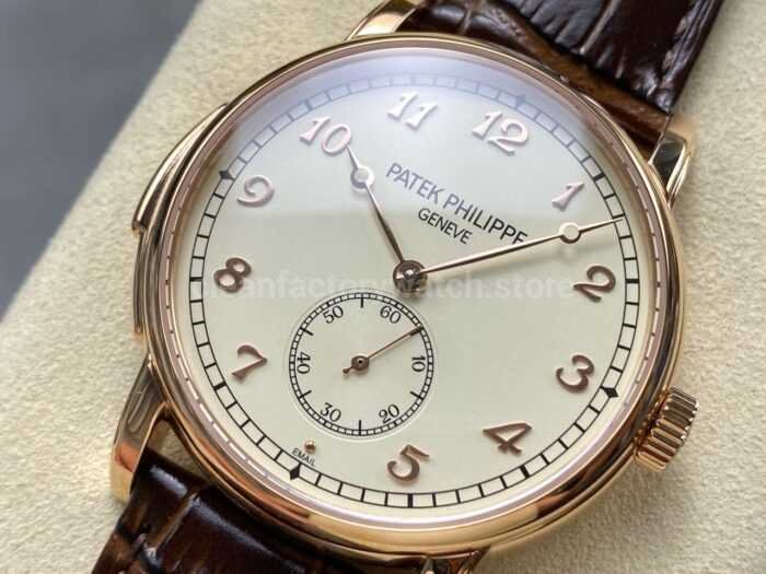 TW Factory Patek Philippe Calatrava 5022R 010 40mm Rose Gold Calfskin Strap Arabic Numerals White Dial 1 4 Super Clone Watch,Clean Factory Watch