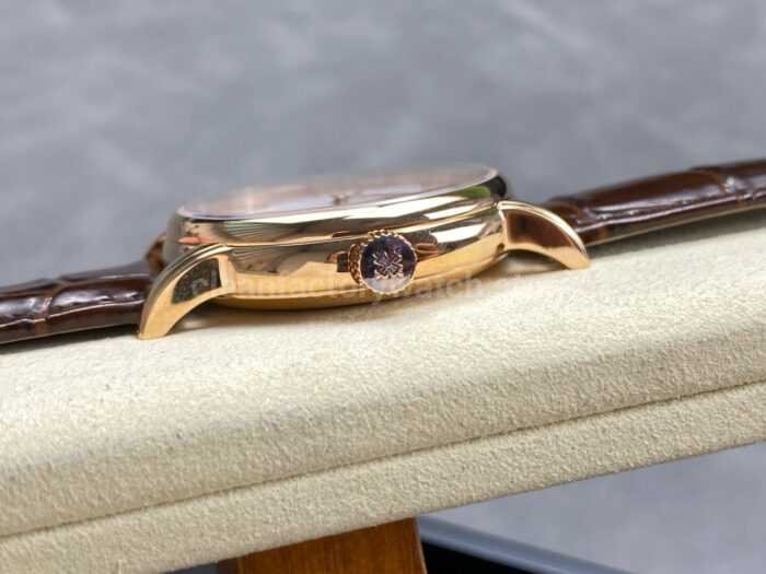 TW Factory Patek Philippe Calatrava 5078 40mm Rose Gold Calfskin Strap White Dial 5 Super Clone Watch,Clean Factory Watch