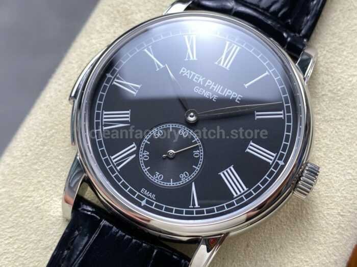 TW Factory Patek Philippe Calatrava 5078G 010 40mm Roman Numerals Black Dial 1 Super Clone Watch,Clean Factory Watch