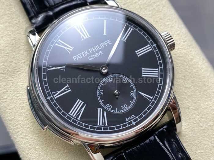 TW Factory Patek Philippe Calatrava 5078G 010 40mm Roman Numerals Black Dial 3 Super Clone Watch,Clean Factory Watch