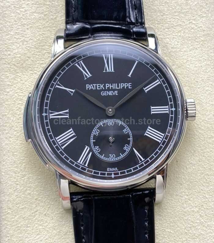 TW Factory Patek Philippe Calatrava 5078G 010 40mm Roman Numerals Black Dial 8 Super Clone Watch,Clean Factory Watch