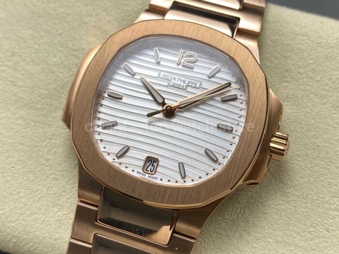 TW Factory Patek Philippe Nautilus 7118/1R-001 Rose Gold White Dial - Image 3